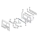 LK4Z6128408C - : 2020-2024 Ford - Extension for Ford: E-Transit, Transit-150, Transit-250, Transit-350, Transit-350 HD Image