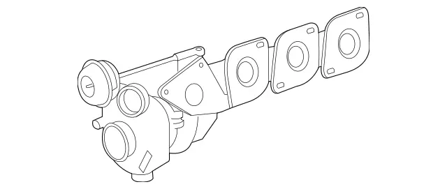 2780903880 - Fuel System: Exhaust Manifold for Mercedes-Benz Image