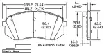 13051348 - : Disc Brake Pad Set for OmniParts Image