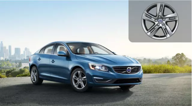 31373915 - : 2014-2018 Volvo Aluminum Rim - Sadia 8 X 17inch - Silver for Volvo: S60, S60 Cross Country, S80, V60, V60 Cross Country Image