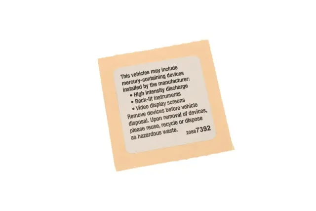 20887392 - Accessories: Engine Decal for GM Image