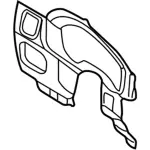 1L2Z78044D70BAB - Body: Cluster Trim for Ford: Explorer | Mercury: Mountaineer Image