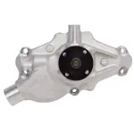 88150 - : Water Pump for Small-Block 1984-91 350 c.i.d. Corvettes in Satin Finish (Short) for Edelbrock Image