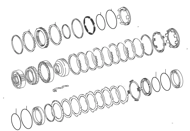3569160050 - : Transmission Clutch Friction Plate for Toyota Image