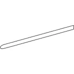 2F4Z5420878CAPTM - Body: Body Side Molding for Ford: Taurus | Mercury: Sable Image