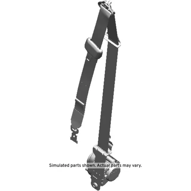 22806285 - : Jet Black Passenger Side Front Seat Belt with Retractor for GM Image