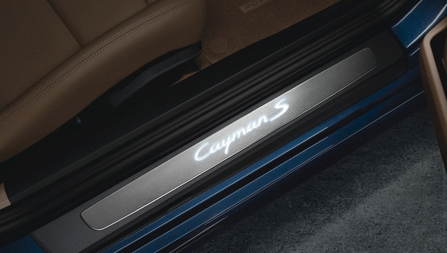 98104480013 - Exterior: 2016-2023 Porsche - Door Entry Guards In Stainless Steel for Porsche: 718 Cayman, Cayman Image