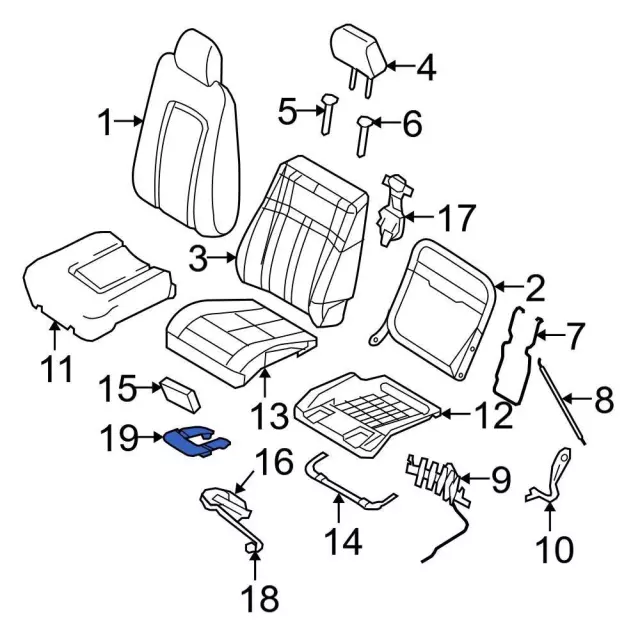 7L1Z18D507A - Body: Air Duct for Ford Image