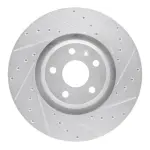 63173054R - : DFC Brake Rotor - Drilled and Slotted - Silver for DYNAMIC FRICTION Image