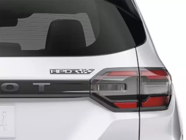 8F20T90100C - : Emblems-Rear Hpd - Gloss Black for Honda: Pilot Image