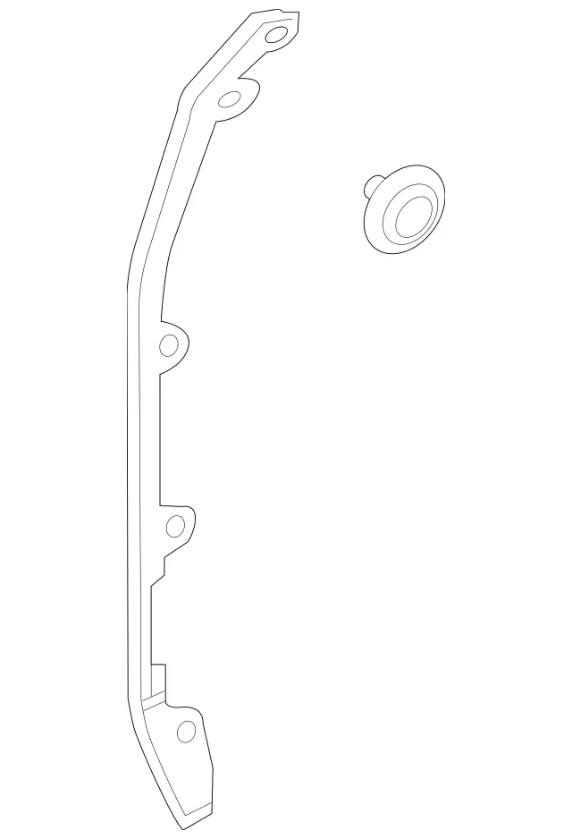 2137300102 - Rear Doors: Cover Strip for Mercedes-Benz: E300, E350, E43 AMG, E53 AMG, E63 AMG S Image image