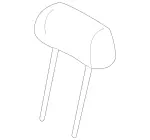 16397009507D42 - Body: Headrest for Mercedes-Benz Image