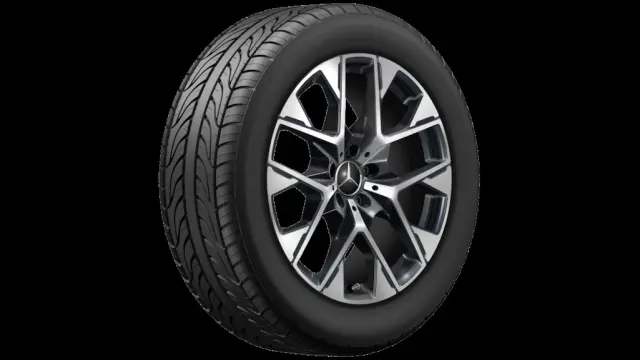 25440150007X23 - Wheels: Y-Spoke Wheel, 8 J X 19 Et 32, 5, Black for Mercedes-Benz Image