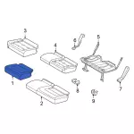 M2DZ7863804BE - Body: Cushion Cover for Ford: Bronco Image