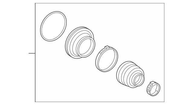 220357059102 - Rear Axle: Parts Kit, Boot for Mercedes-Benz: Metris Image image