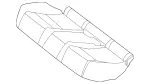 2139204708 - Rear Seat: Padding, Rr Seat Cushion for Mercedes-Benz: E300, E350, E43 AMG Image