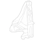 2206200672 - Cowl, Front Panel: Stiffener for Mercedes-Benz: S430, S55 AMG Image