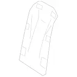 20491053017L29 - Body: Seat Back Panel for Mercedes-Benz Image