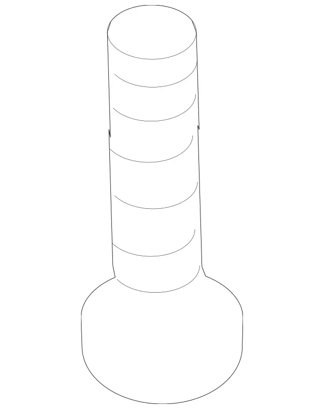 6343 - Substructure: Hexalobular Screw for Mercedes-Benz: C250, C300, C350, C63 AMG, GLK250, GLK350, Maybach S550, Maybach S560, Maybach S600, Maybach S650, S450, S500, S550, S550e, S560, S600, S63 AMG, S65 AMG Image image