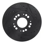 63372015R - : DFC Brake Rotor - Drilled and Slotted - Black for DYNAMIC FRICTION Image