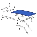 7L1Z7850202A - Body: Roof Panel for Ford: Expedition | Lincoln: Navigator Image