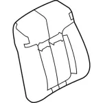 9L3Z1564417KA - Body: Seat Back Cover for Ford: F-150 Image