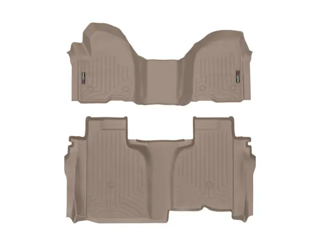 45149114514366 - Accessories: Front &amp; Rear Tan FloorLiner™ DigitalFit® for WeatherTech Image