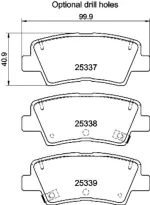 355040171 - : Disc Brake Pad Set for Hella Pagid Image