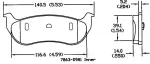 13054166 - : Disc Brake Pad Set for Jeep: Liberty Image