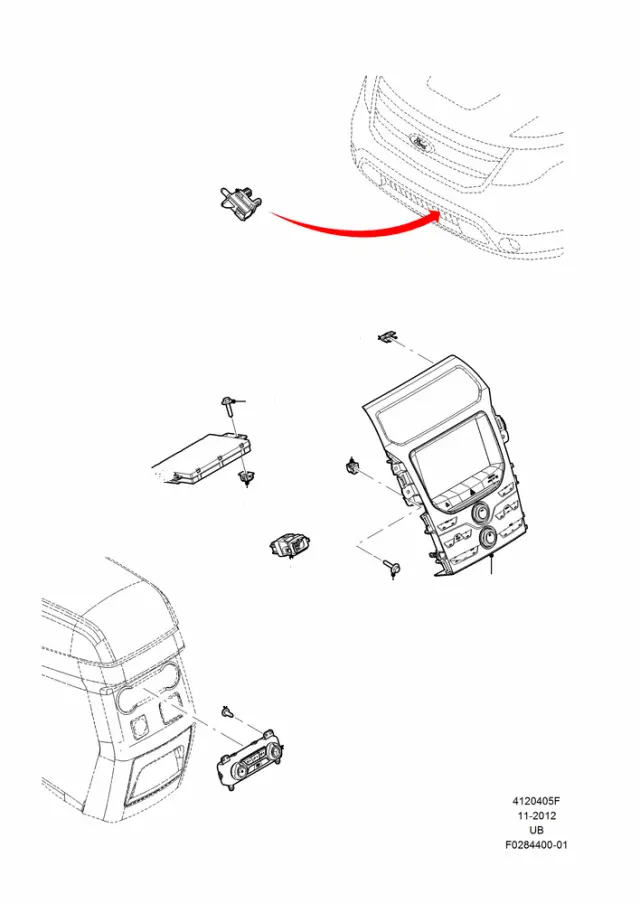 HB5Z19980A - Body: Heater Control for Ford Image