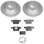 ESK6743 - : Genuine Geomet Coated Rotors, ECE-R90 Brake Pads + Hardware Kit for PowerStop Image
