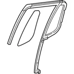 8A2Z7825767AA - Body: Vent Glass for Ford: Explorer Sport Trac Image