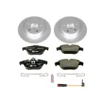 ESK6715 - : Genuine Geomet Coated Rotors, ECE-R90 Brake Pads + Hardware Kit for PowerStop Image