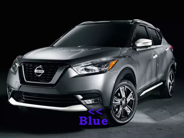 Front Lip Finisher, Blue - Nissan (T99J3-5RL0C)