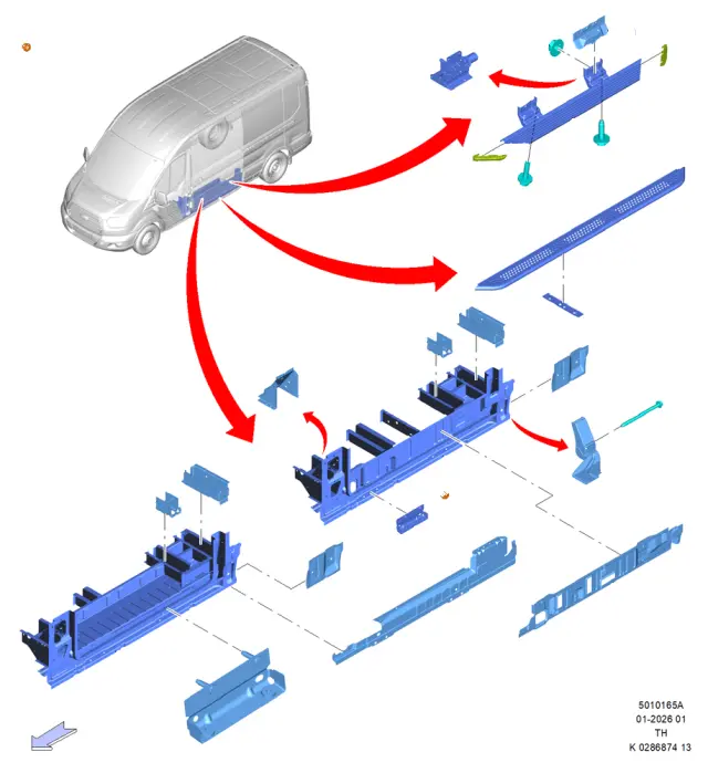 NK4Z6120040B - Body: Step Assembly for Ford Image