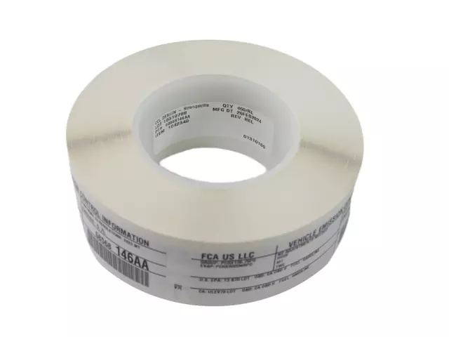 68568146AA - : Vehicle Emission Control Information Label for Mopar Image