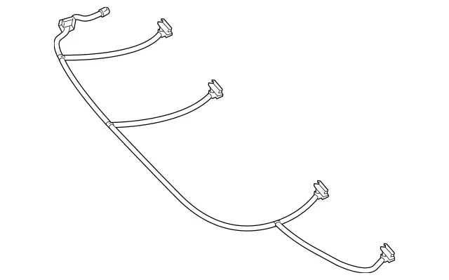 2228601692 - Windshield Washer, Emergency Equipmt: Hose Line for Mercedes-Benz: Maybach S550, Maybach S560, Maybach S600, Maybach S650, S450, S550, S550e, S560, S600, S63 AMG, S65 AMG Image image