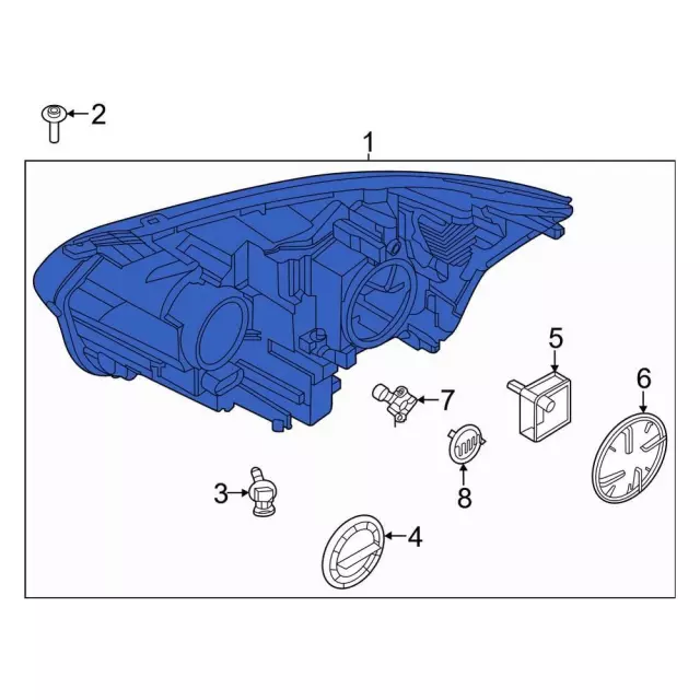 LK4Z13008C - Electrical: Headlamp Assembly for Ford: E-Transit Image