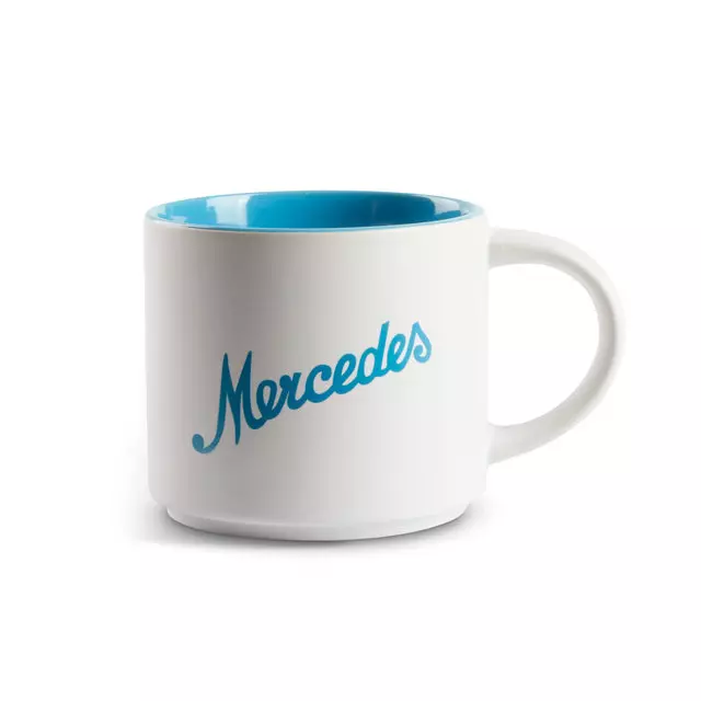 Mer 16oz Monaco Mug White\/Sky Blue - Mercedes-Benz (1524318-00)
