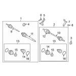 KV6Z3B436AD - Suspension: Axle Assembly for Ford: Transit Connect Image