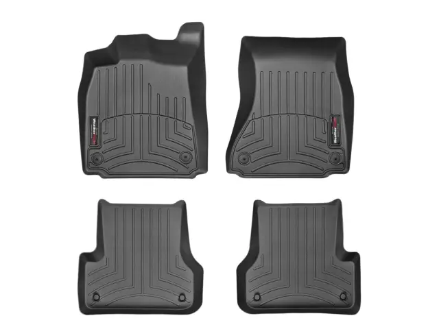 445641443742 - Accessories: Front &amp; Rear Black FloorLiner™ DigitalFit® for WeatherTech Image