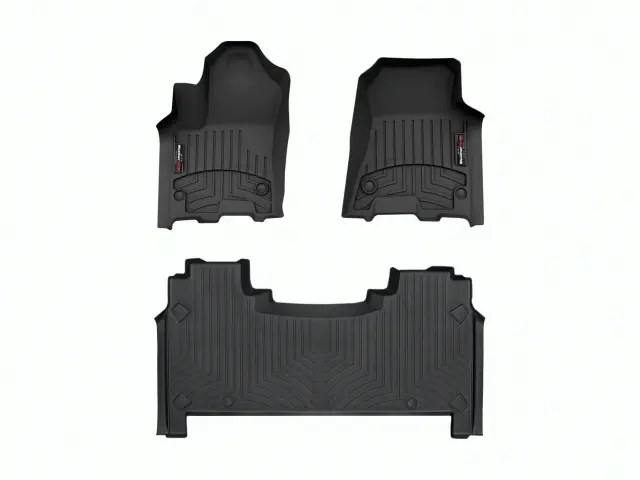 44187714414283 - Accessories: Front &amp; Rear Black FloorLiner™ DigitalFit® for WeatherTech Image