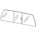8C3Z2542006A - Body: Sliding Glass for Ford: F-250 Super Duty, F-350 Super Duty, F-450 Super Duty Image