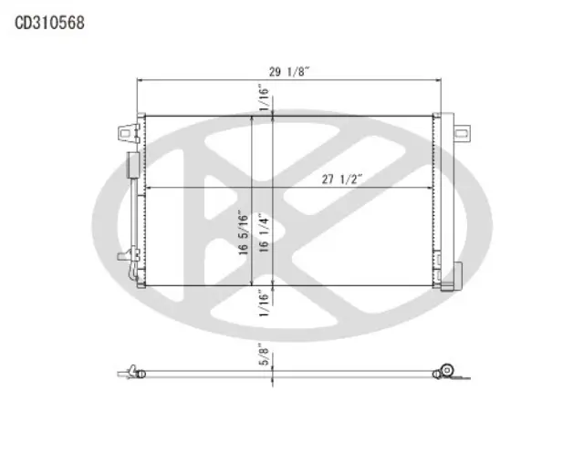 CD310568 - : Koyorad A/C Condenser for Koyo Image