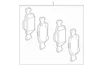 4208703 - Brake System: Parts Kit, Brakepad for Mercedes-Benz: GLC300 Image