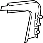 82284AL500 - : Rear Molding for Infiniti Image