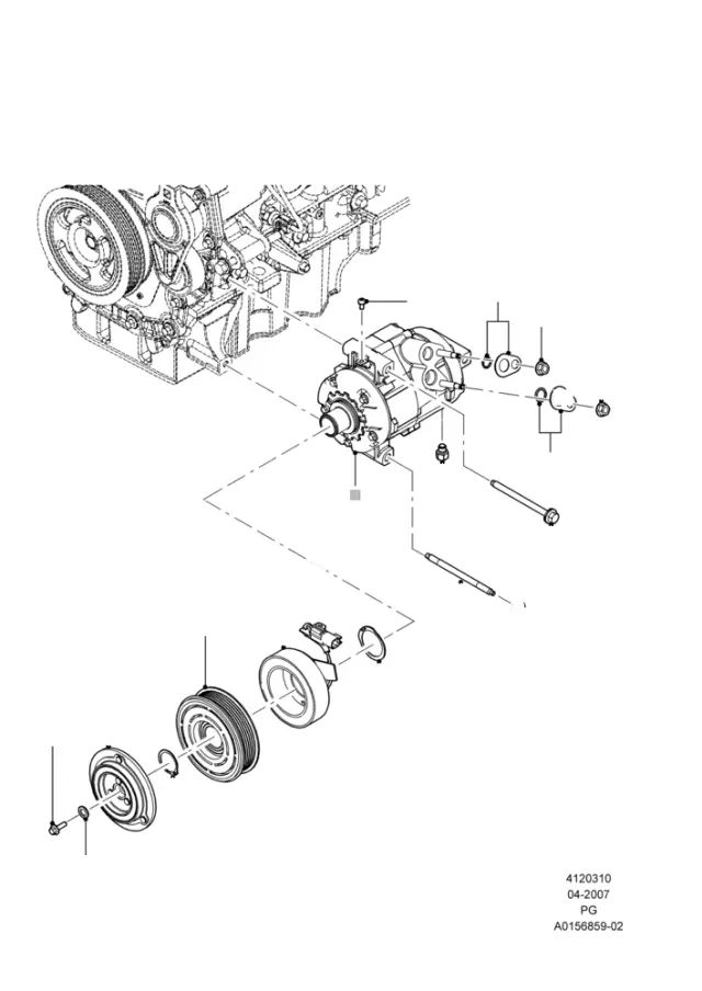 8L3Z19D786A - HVAC: Clutch for Ford Image