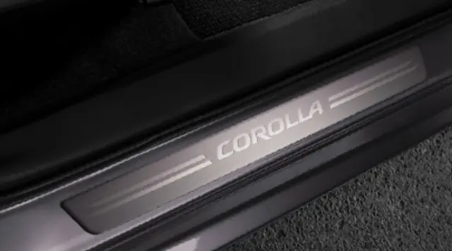 PT22802140 - Interior: Door Sill Protectors, Brushed Aluminum for Toyota: Corolla Image