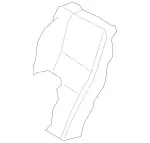 20392011478G70 - Body: Seat Back Cover for Mercedes-Benz Image