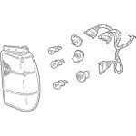 F87Z13404AC - Electrical: Combo Lamp Assembly for Ford: Explorer | Mercury: Mountaineer Image